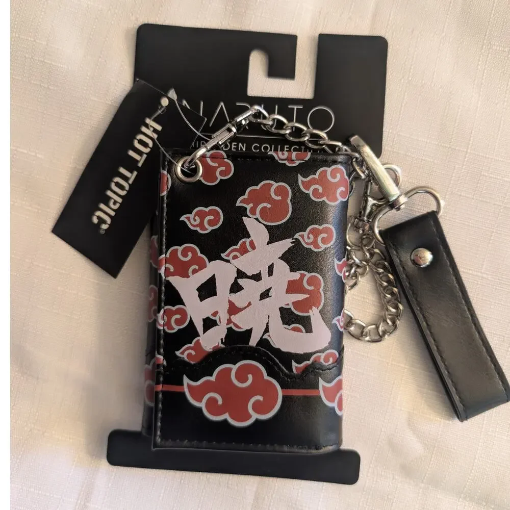 Naruto Shippuden Akatsuki Trifold Black & Red Wallet